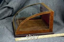 Diminutive Antique Curved Glass Showcase Country Store Display Case