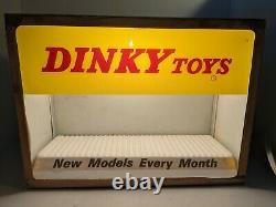 Dinky Toys Vintage Lighted Display Case / Store Display