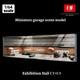 Diorama 1/64 Diecast Garage Model LED Parking Lot Model Display Case Storage US