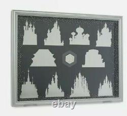 Disney Store Castle Collection Pin Display Case with Cinderella Castle Pin LE