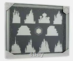 Disney Store Castle Collection Pin Display Case with Cinderella Castle Pin LE