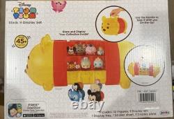 Disney TSUM TSUM Lot With Winnie the Pooh Stack N Display Storage Collector Case