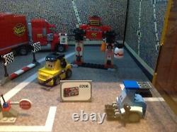 Disney/pixar Cars 2 Lego Lighted Store Display Case Sets 8486,8424,8201,8206