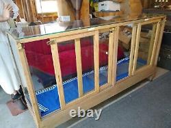 Display Case for Store, Business or Special Collection Oak & Glass PICK UP ONLY