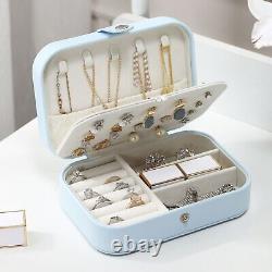 Display Travel Jewellery Case Boxes Portable Jewelry Box Storage Earring Holder