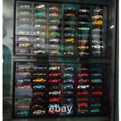 Display case cabinet for 1/64 diecast scale cars (hot wheels, matchbox) 48 slots