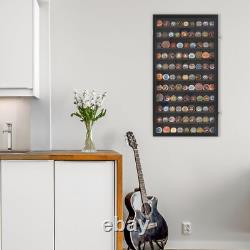 DisplayGifts Military Challenge Coin Display Case Poker Chip Holder Wall Cabinet