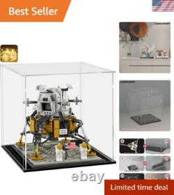 Dustproof Acrylic Display Case with LED Lights Show Off Collectibles Elegantly