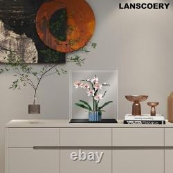 Dustproof Acrylic Display Case with LED Lights Show Off Collectibles Elegantly