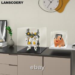 Dustproof Acrylic Display Case with LED Lights Show Off Collectibles Elegantly