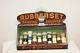 Early Original Rubberset Shaving Brushes Tin Advertising Store Display Case