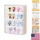 Elegant 4-Layer Wall-Mounted Display Case with Magnetic Door for Collectibles