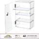 Elegant Clear Display Case with 4 Tiers and Lock for Collectible Storage