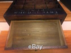 Esterbrooks Pens wooden Store Display Case for Esterbrooks Steel Pens 14 W