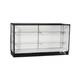 Extra Vision 60 Inch Glass Display Showcase with Black Aluminum Frame