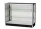 Extra Vision Glass Display Showcase with Silver Aluminum Frame