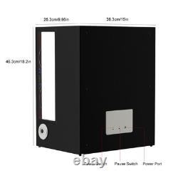 Fingerprint Automatic 6 Watch Winder with Storage Display Case Box RGB LED Gray