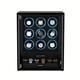 Fingerprint Automatic 9 Watch Winder LED RGB 6 with Storage Display Case Box New