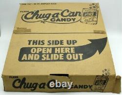 Fleer Chug-a-Can 36 Ct. Store Display & Original Case With39 Candies