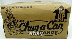 Fleer Chug-a-Can 36 Ct. Store Display & Original Case With39 Candies