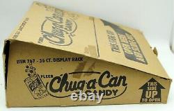 Fleer Chug-a-Can 36 Ct. Store Display & Original Case With39 Candies