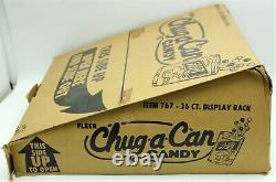 Fleer Chug-a-Can 36 Ct. Store Display & Original Case With39 Candies