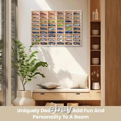 For Hotwheels Wooden Display Case, For Hotwheels Storage Display Shelf, For 1/64 S