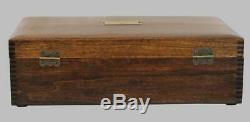 Fountain Pen Storage Display Chest, #696, Hand-crafted, 44 Pens, Mahogany, USA