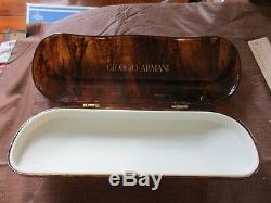 GIORGIO ARMANI HUGE GIANT 18 STORE DISPLAY/PROP CASE LUXOTTICA With 15 GLASSES