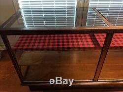 General Store Display Case Cabinet Vintage Country Store Glass Display