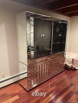 Glass Breakfront Beautiful Drawer Display Case Elegant Storage Living Home