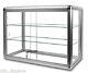 Glass Countertop Display Case Store Fixture Boutique Showcase Key Lock (3) Shelf