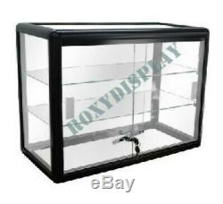 Glass Countertop Display Case Store Fixture Showcase with front lock SC-KDTOP-BK