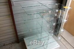 Glass Cubicle Display Case Retail Store Merchandise Display Sports Memorabilia