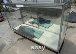 Glass Display Case For Store With Shelves & Lock