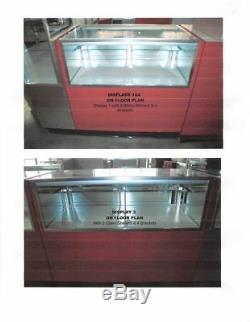 Glass Jewelry SHOWCASE Display Cash Wrap Cases Used Store Fixtures