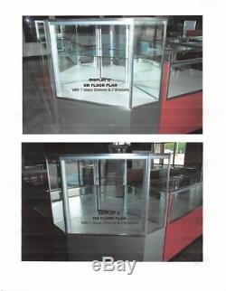 Glass Jewelry SHOWCASE Display Cash Wrap Cases Used Store Fixtures
