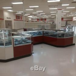 Glass Jewelry SHOWCASE Display Cash Wrap Cases Used Store Fixtures LIQUIDATION