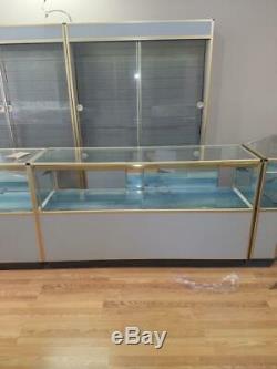 Glass Showcases DEAL Jewelry Fixtures WHOLE Store Wall Cases Counter Displays