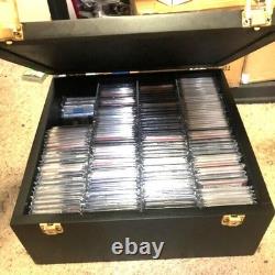 Graded Trading Card Display Case 165+ PSA Slabs USA Sport Oak Wood Storage Box