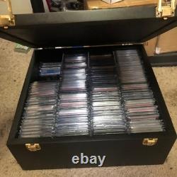 Graded Trading Card Display Case 165+ PSA Slabs USA Sport Oak Wood Storage Box