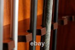 Gun Safe Cabinet 8 Rifles Solid Wood Storage Locker Shotgun Lock Shelf Case Rack