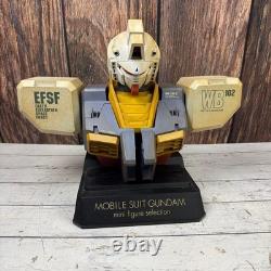 Gundam Bust Display Case Figure Storage Bandai Vintage Japan EFSF WB102