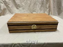 Hand Crafted Carved Solid wood Storage boxes, gun case, display box Jewelry box