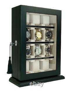 Hand Made Watch Jewelry Display Storage Holder Case Glass Box Organizer Gift 56