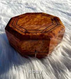 Handmade jewelry box Display Case Organizer wooden Storage antique ring box