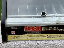 Hanson Drill Bits Counter Top Store Display Case Cabinet 15 X 13