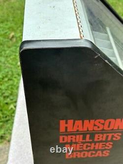 Hanson Drill Bits Counter Top Store Display Case Cabinet 15 X 13