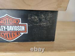 Harley Davidson Knife Jewelry Wood Case Box Glass Store Advertising Display Top