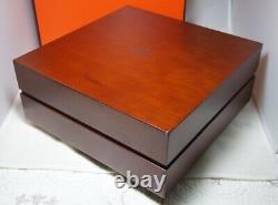 Hermes EX-Large & EX-Heavy Lacquer Wood & Suede Lined Watch Jewelry Display Case